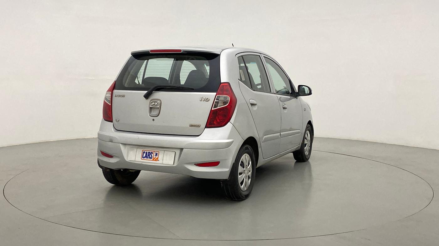 2010 Hyundai i10 SPORTZ 1.2, Petrol, Manual, 91,694 km, Right Back Diagonal