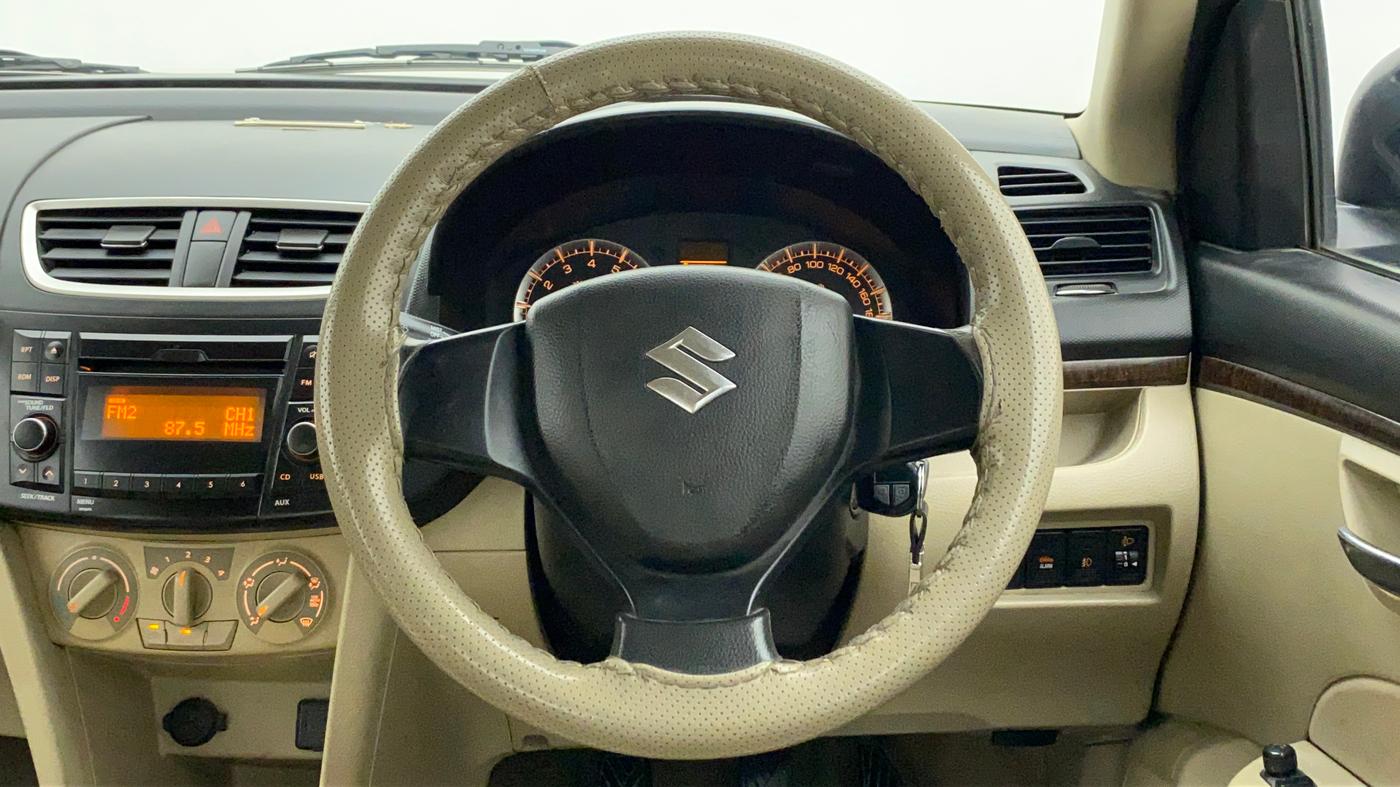 2015 Maruti Swift Dzire VXI, Petrol, Manual, 81,083 km, Steering Wheel Close Up