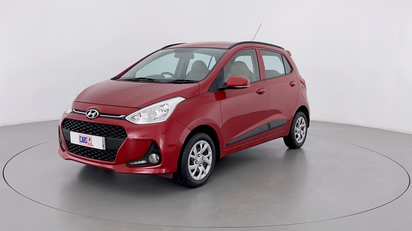 2019 Hyundai Grand i10 SPORTZ 1.2 KAPPA VTVT, Petrol, Manual, 18,036 km, Left Front Diagonal