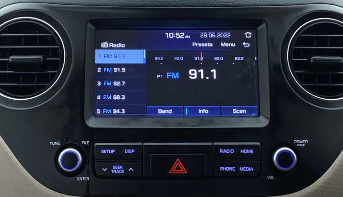 2019 Hyundai Grand i10 SPORTZ 1.2 KAPPA VTVT, Petrol, Manual, 18,036 km, Infotainment System