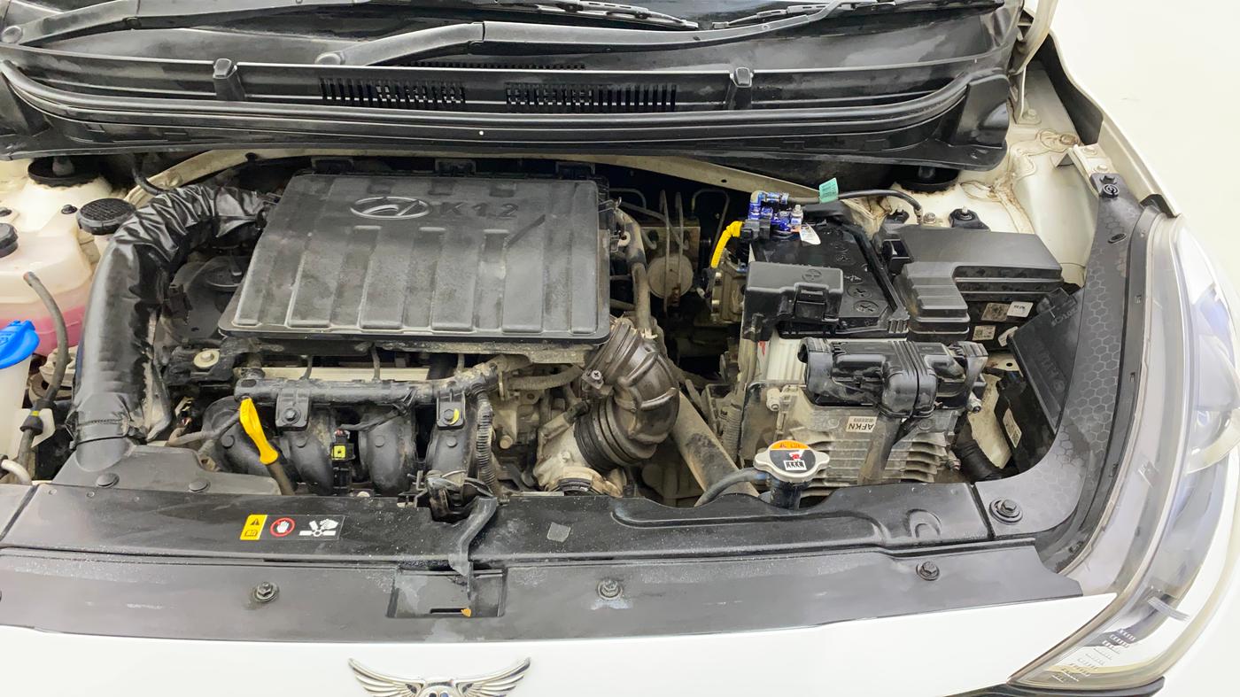 2023 Hyundai AURA SX PLUS 1.2 AMT, Petrol, Automatic, 47,649 km, Engine View - Left