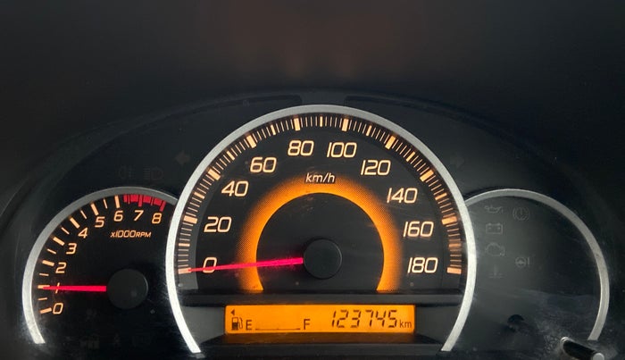 2013 Maruti Wagon R 1.0 VXI, Petrol, Manual, 1,23,745 km, Odometer Image