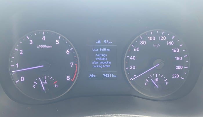 2017 Hyundai Verna 1.6 VTVT SX O, Petrol, Manual, 74,309 km, Odometer Image