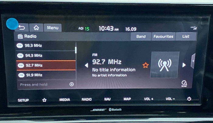 2020 KIA SELTOS GTX+ 1.4 MT, Petrol, Manual, 21,965 km, Infotainment System