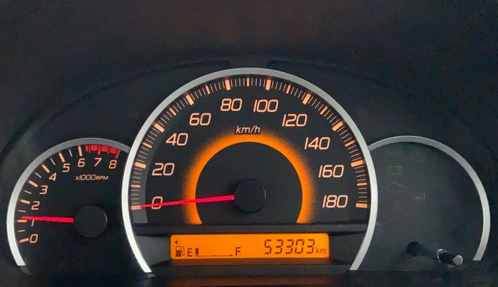 2015 Maruti Wagon R 1.0 VXI, Petrol, Manual, 53,396 km, Odometer Image