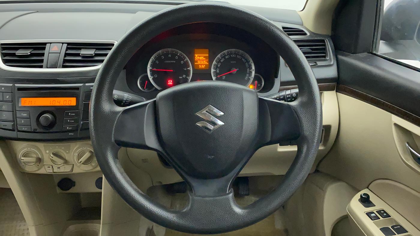 2012 Maruti Swift Dzire VXI, Petrol, Manual, 56,569 km, Steering Wheel Close Up