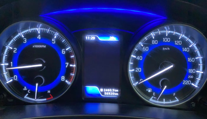 2018 Maruti Baleno ALPHA PETROL 1.2, Petrol, Manual, 56,920 km, Odometer Image