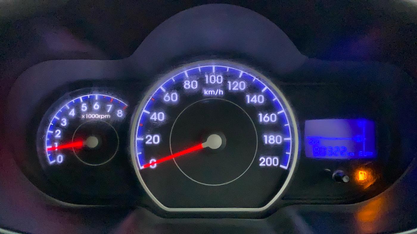 2011 Hyundai i10 MAGNA 1.2, Petrol, Manual, 80,322 km, Odometer Image