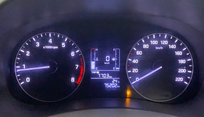 2017 Hyundai Creta SX PLUS 1.6 PETROL, Petrol, Manual, 75,155 km, Odometer Image