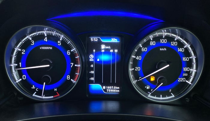 2017 Maruti Baleno ZETA 1.2 K12, Petrol, Manual, 76,008 km, Odometer Image