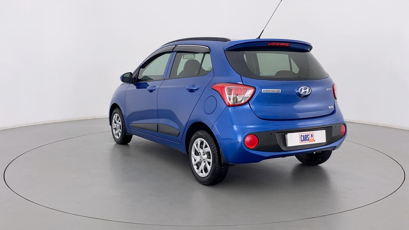 2019 Hyundai Grand i10 SPORTZ 1.2 KAPPA VTVT, Petrol, Manual, 60,190 km, Left Back Diagonal
