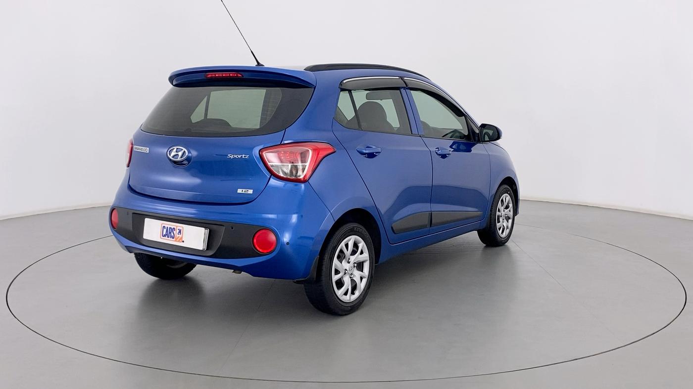 2019 Hyundai Grand i10 SPORTZ 1.2 KAPPA VTVT, Petrol, Manual, 60,190 km, Right Back Diagonal