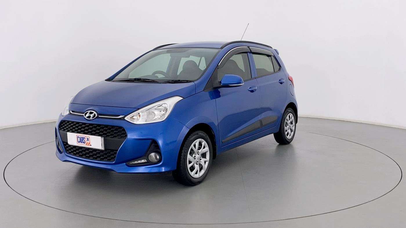 2019 Hyundai Grand i10 SPORTZ 1.2 KAPPA VTVT, Petrol, Manual, 60,190 km, Left Front Diagonal