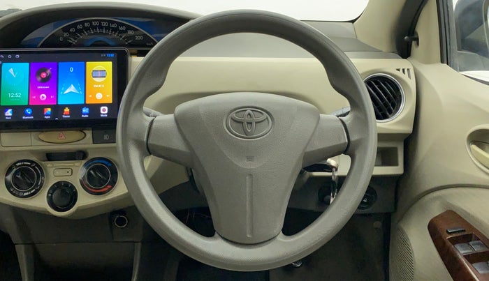2014 Toyota Etios G, Petrol, Manual, 89,602 km, Steering Wheel Close Up