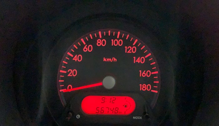 2010 Maruti A Star VXI, Petrol, Manual, 56,748 km, Odometer Image