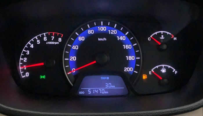 2014 Hyundai Xcent S (O) 1.2, Petrol, Manual, 51,395 km, Odometer Image