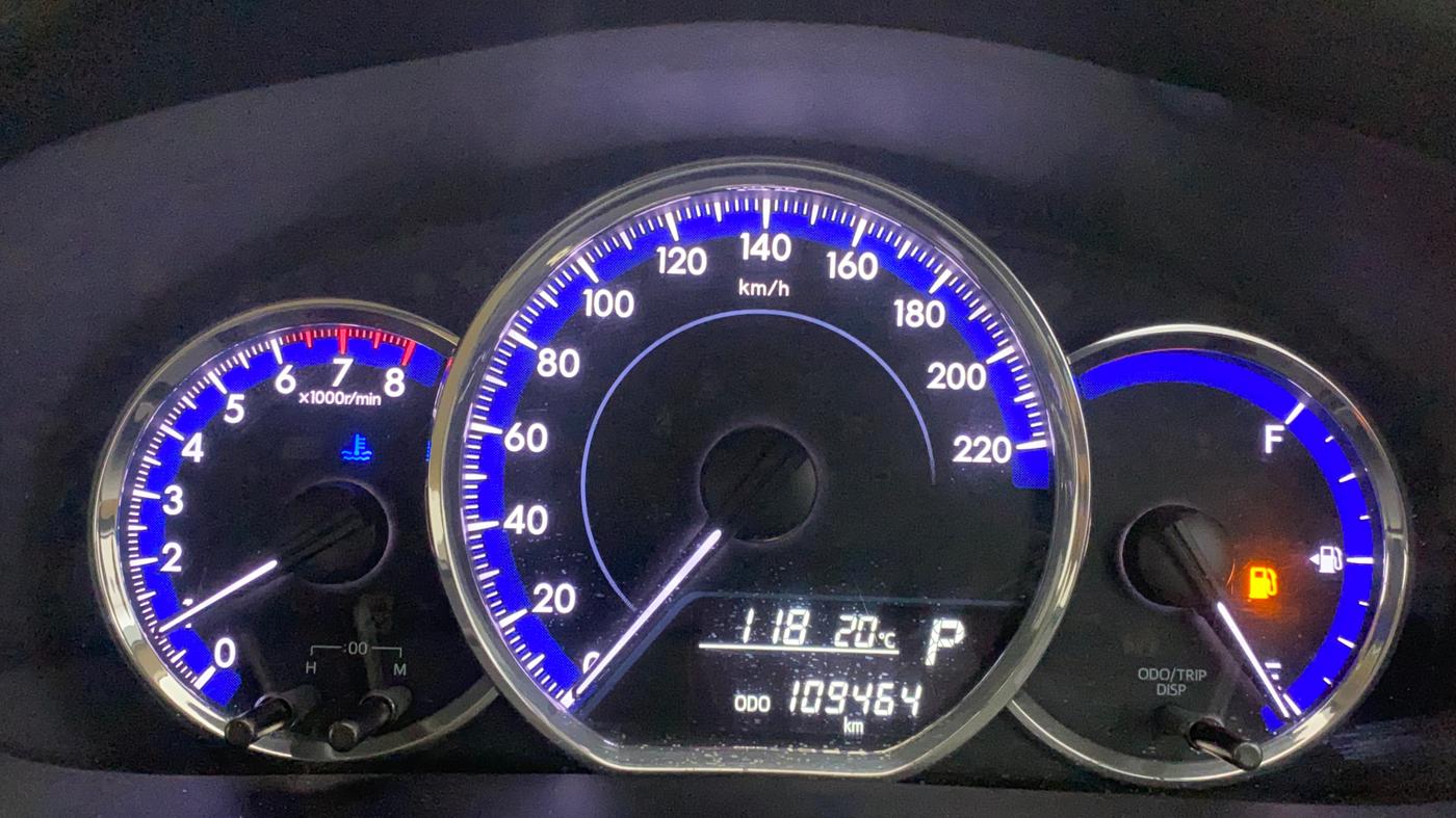 2018 Toyota YARIS J CVT, Petrol, Automatic, 1,09,475 km, Odometer Image