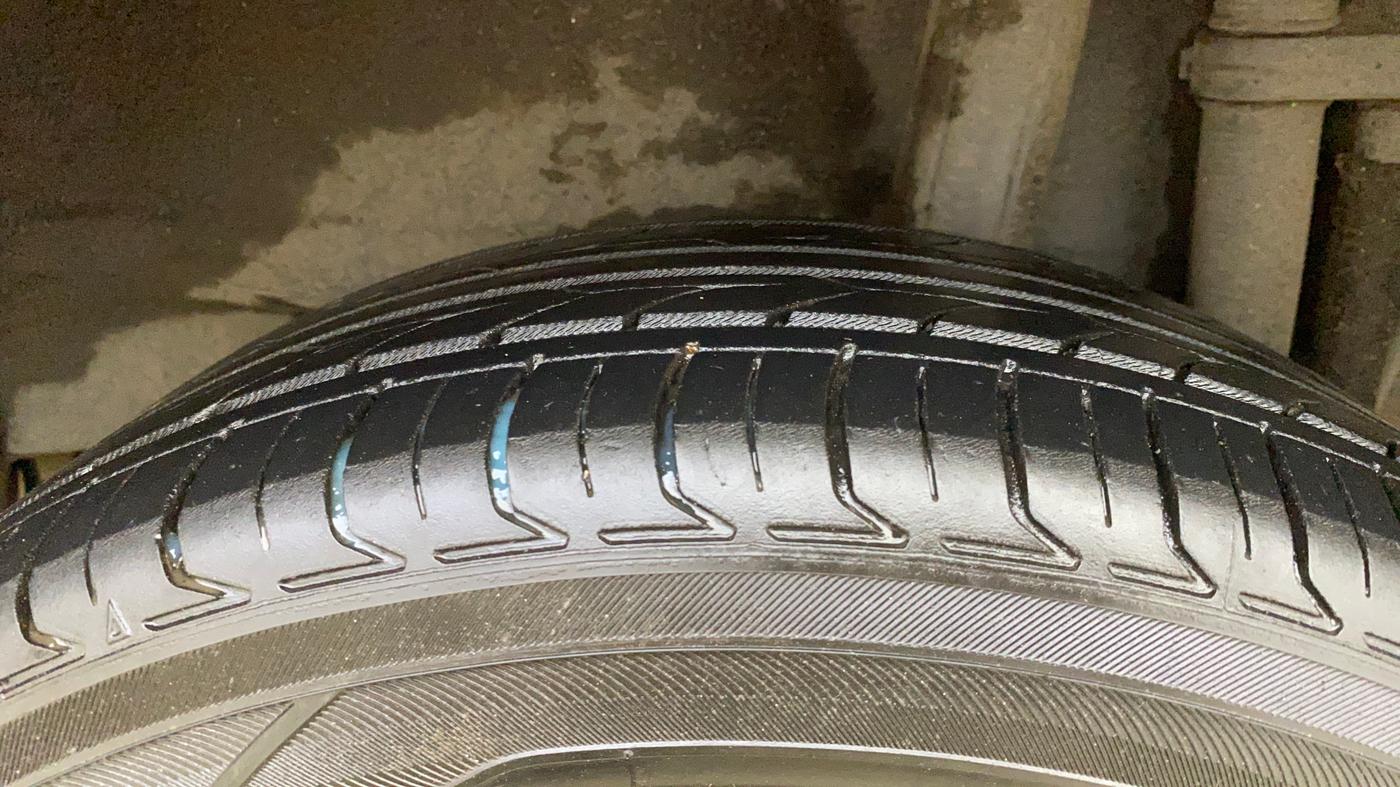 2018 Toyota YARIS J CVT, Petrol, Automatic, 1,09,475 km, Left Rear Tyre Tread