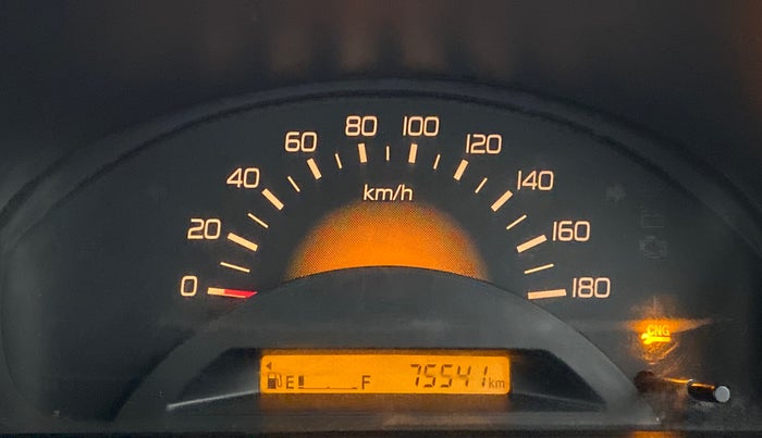 2013 Maruti Wagon R 1.0 LXI CNG, CNG, Manual, 75,865 km, Odometer Image