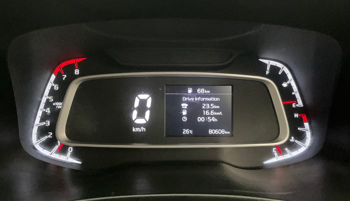 2021 KIA SONET HTK PLUS 1.2, Petrol, Manual, 80,891 km, Odometer Image