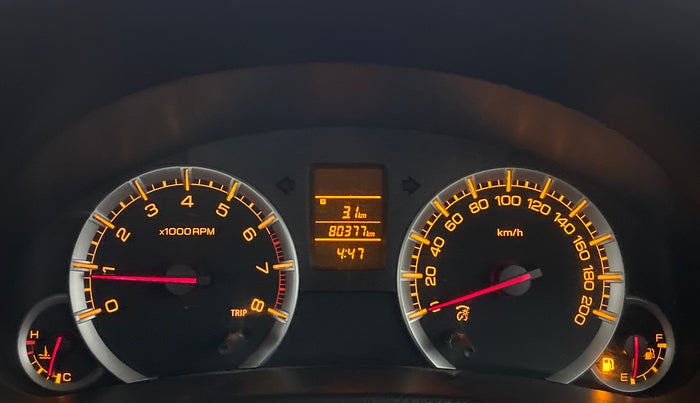 2013 Maruti Swift Dzire VXI, Petrol, Manual, 80,375 km, Odometer Image