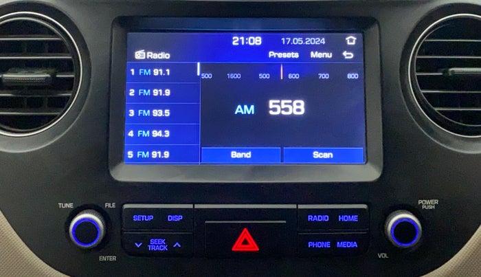 2018 Hyundai Grand i10 SPORTZ 1.2 KAPPA VTVT, Petrol, Manual, 20,257 km, Infotainment System