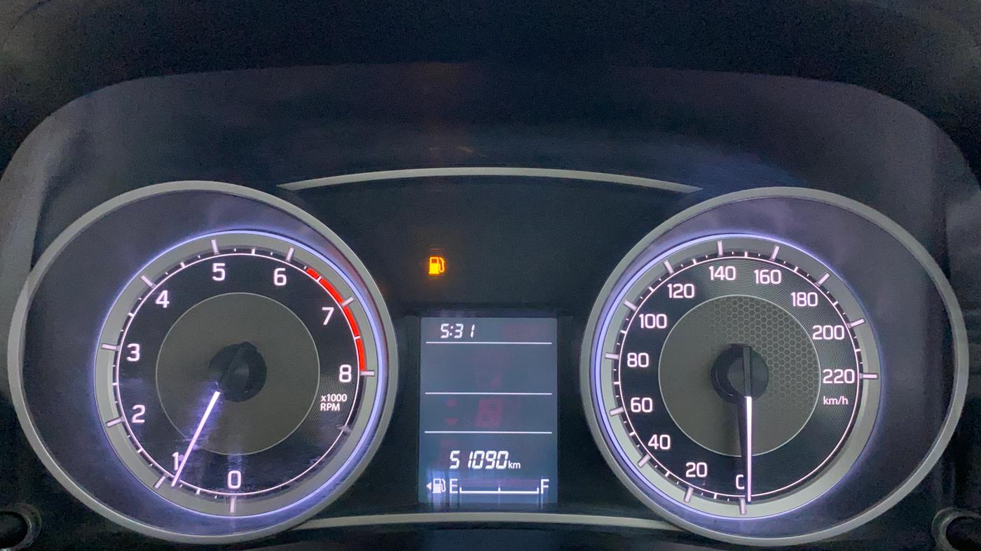 2020 Maruti Dzire VXI, Petrol, Manual, 51,090 km, Odometer Image