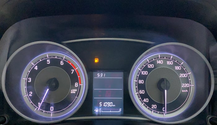 2020 Maruti Dzire VXI, Petrol, Manual, 51,090 km, Odometer Image