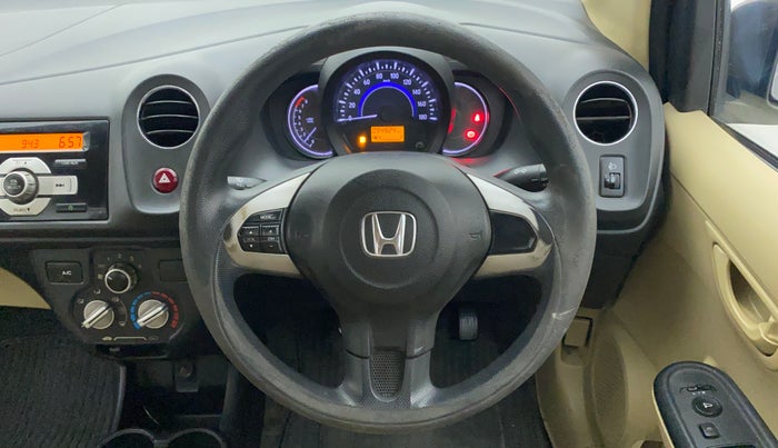 2015 Honda Amaze 1.2L I-VTEC S, Petrol, Manual, 95,086 km, Steering Wheel Close Up