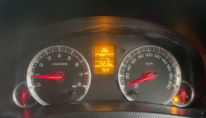 2017 Maruti Swift ZXI, Petrol, Manual, 74,279 km, Odometer Image