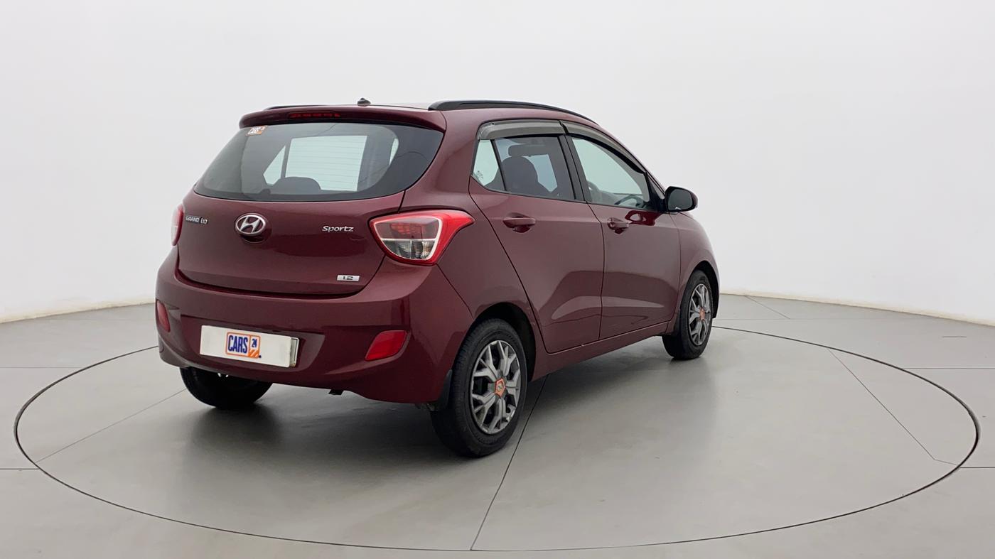 2016 Hyundai Grand i10 SPORTZ 1.2 KAPPA VTVT, Petrol, Manual, 82,409 km, Right Back Diagonal