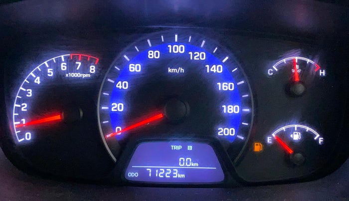 2014 Hyundai Xcent S 1.2, Petrol, Manual, 71,223 km, Odometer Image