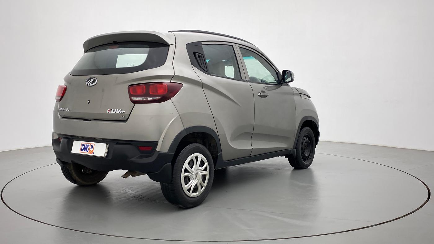 2017 Mahindra Kuv100 K4 6 STR, Petrol, Manual, 50,063 km, Right Back Diagonal