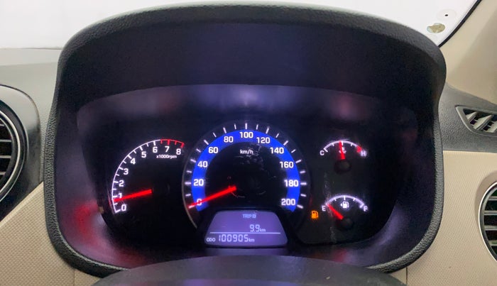 2015 Hyundai Xcent S 1.2, Petrol, Manual, 1,00,905 km, Odometer Image