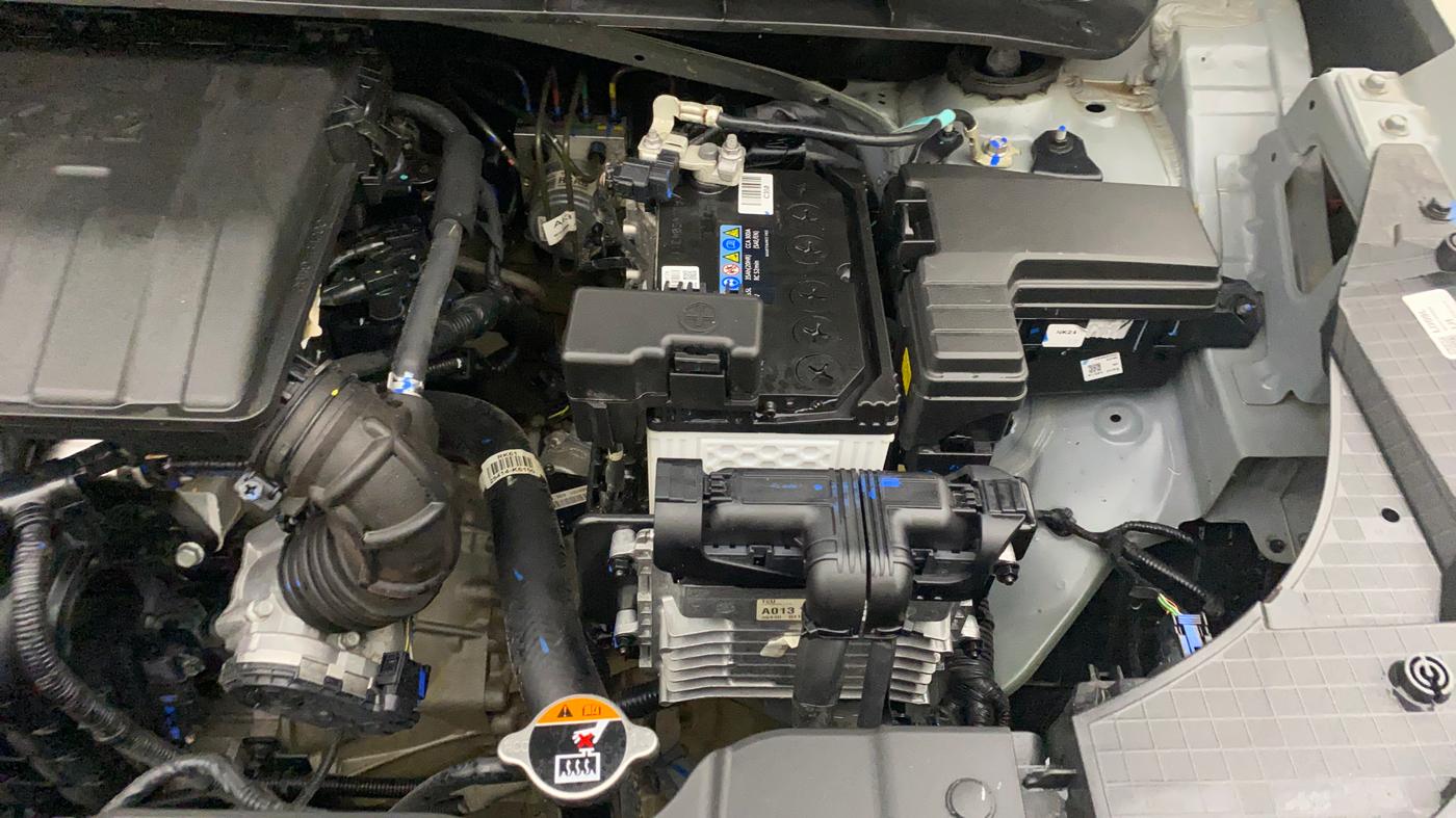 2024 Hyundai EXTER SX (O) Connect 1.2 AMT Knight Edition, Petrol, Automatic, 4,295 km, Engine View - Left