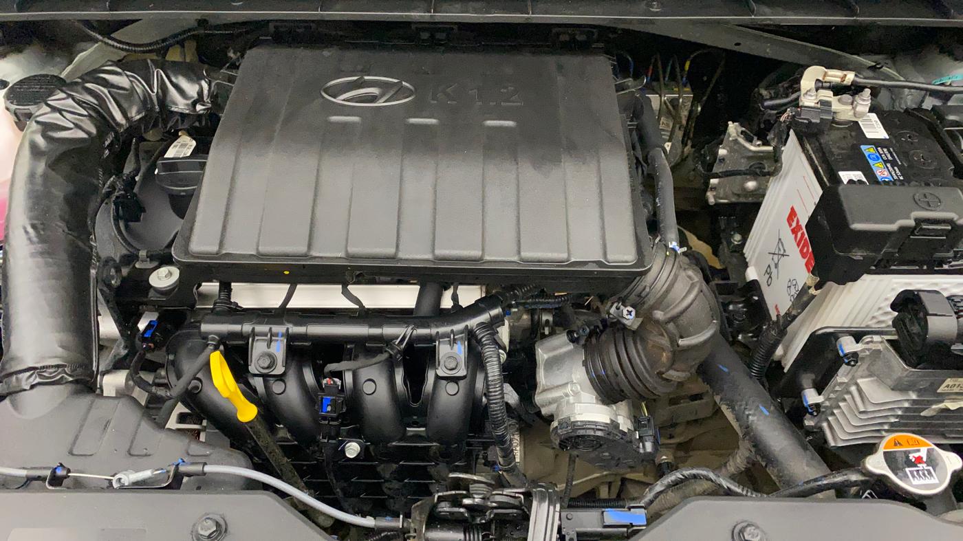 2024 Hyundai EXTER SX (O) Connect 1.2 AMT Knight Edition, Petrol, Automatic, 4,295 km, Engine View