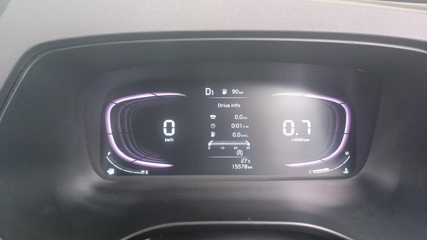2023 KIA CARENS PRESTIGE PLUS 1.5 PETROL DCT 7 STR, Petrol, Automatic, 15,577 km, Odometer Image