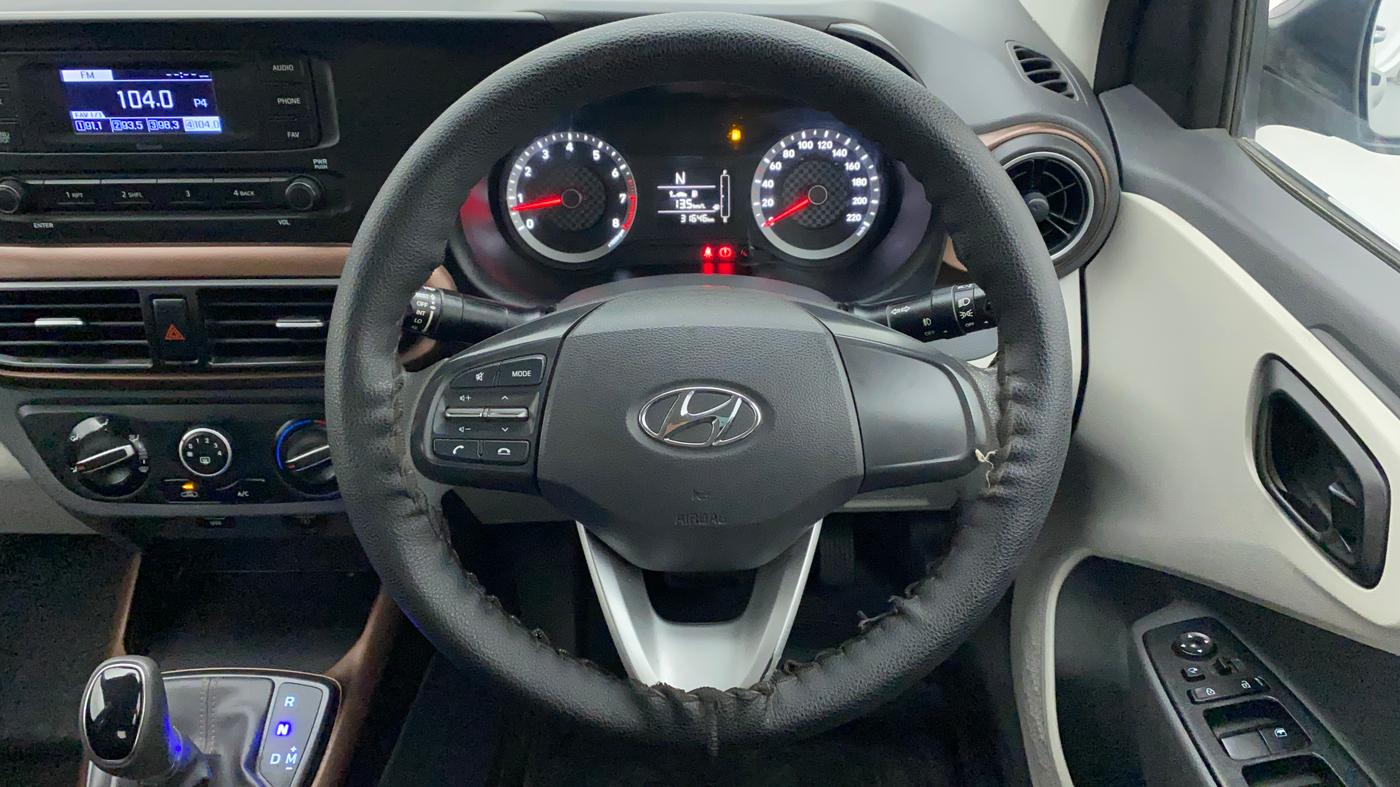 2020 Hyundai AURA S 1.2 AMT, Petrol, Automatic, 31,646 km, Steering Wheel Close Up