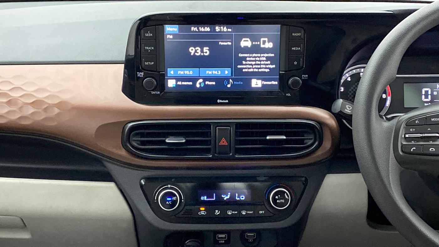 2020 Hyundai AURA SX PLUS 1.2 AMT, Petrol, Automatic, 28,167 km, Air Conditioner
