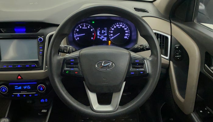 2016 Hyundai Creta SX PLUS 1.6 PETROL, Petrol, Manual, 1,18,762 km, Steering Wheel Close Up