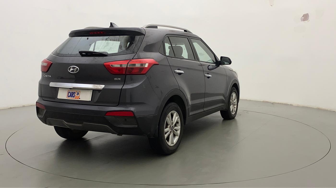 2016 Hyundai Creta SX PLUS 1.6 PETROL, Petrol, Manual, 1,18,762 km, Right Back Diagonal