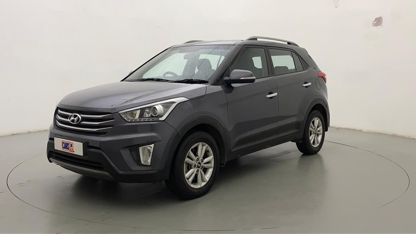 2016 Hyundai Creta SX PLUS 1.6 PETROL, Petrol, Manual, 1,18,762 km, Left Front Diagonal
