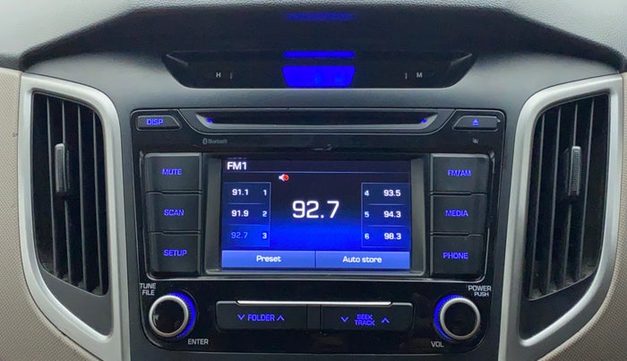 2017 Hyundai Creta 1.6 E + VTVT, Petrol, Manual, 48,030 km, Infotainment System