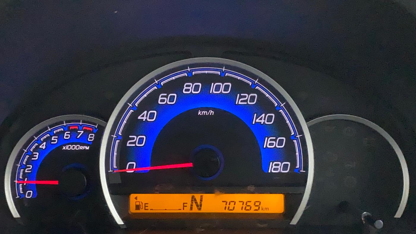 2017 Maruti Wagon R 1.0 VXI (O) AMT, Petrol, Automatic, 70,934 km, Odometer Image