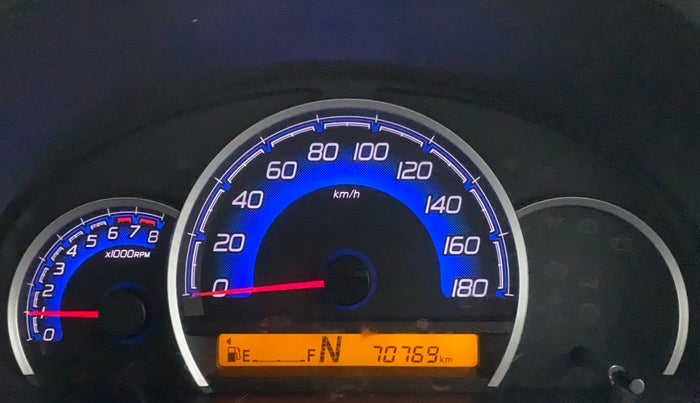 2017 Maruti Wagon R 1.0 VXI (O) AMT, Petrol, Automatic, 70,934 km, Odometer Image