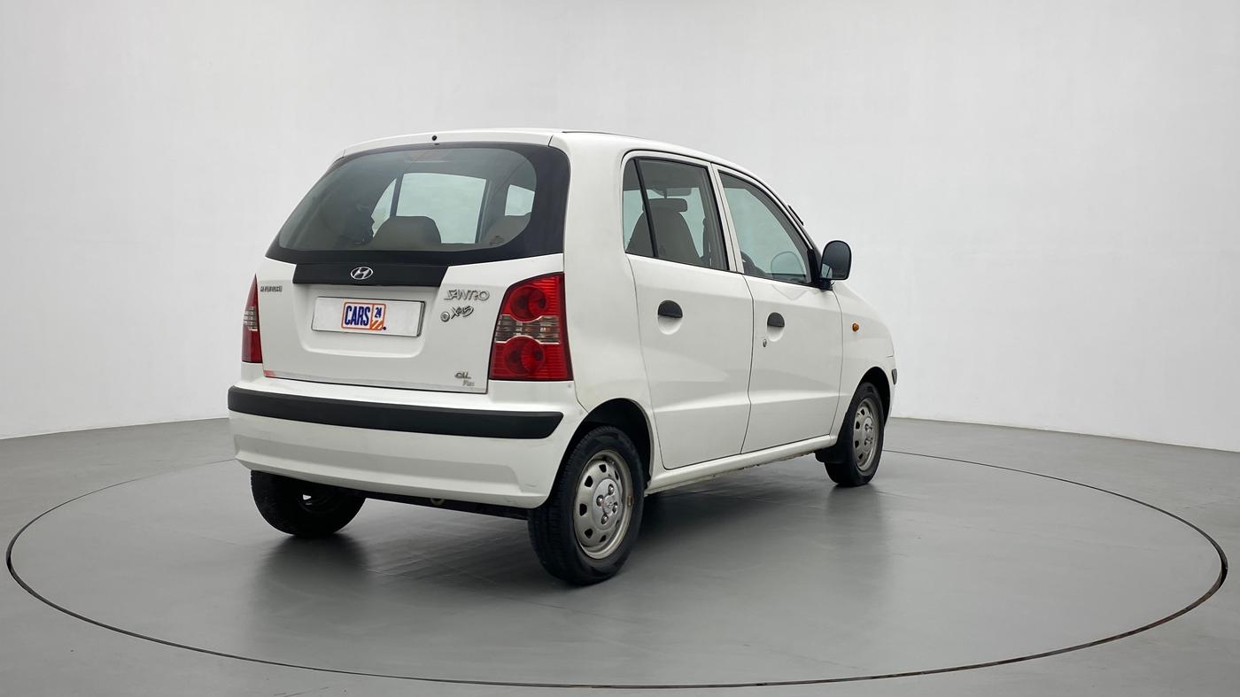 2012 Hyundai Santro Xing GL PLUS, Petrol, Manual, 80,727 km, Right Back Diagonal