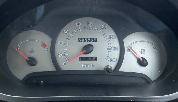 2012 Hyundai Santro Xing GL PLUS, Petrol, Manual, 80,727 km, Odometer Image