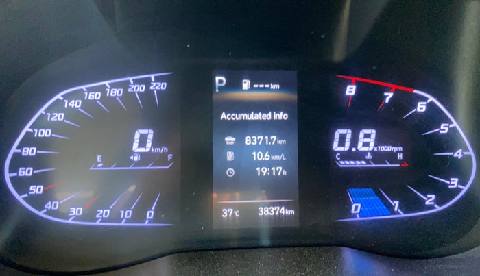 2021 Hyundai Verna SX (O) 1.0 TURBO DCT, Petrol, Automatic, 38,367 km, Odometer Image