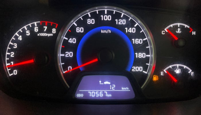 2017 Hyundai Grand i10 SPORTZ (O) 1.2 KAPPA VTVT, Petrol, Manual, 70,552 km, Odometer Image