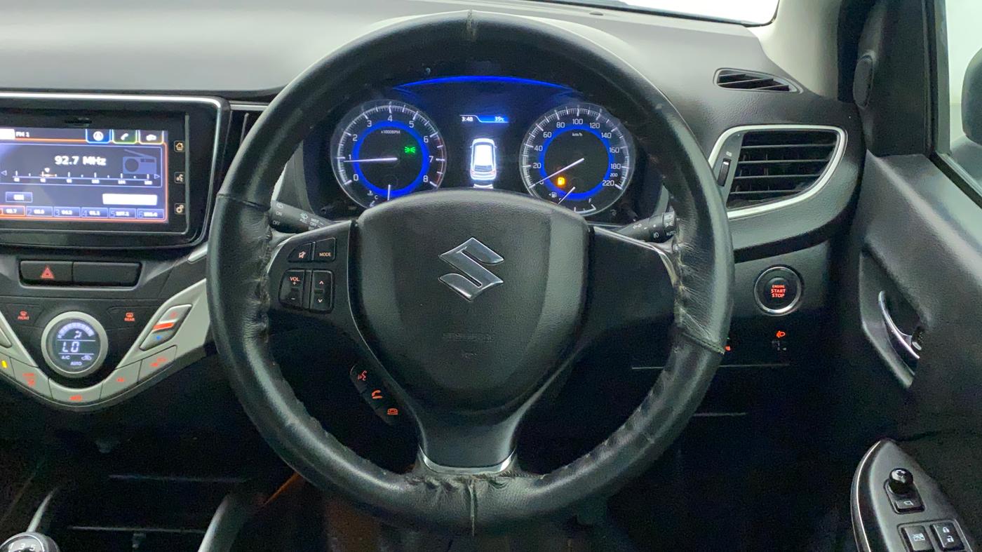 2016 Maruti Baleno ALPHA PETROL 1.2, Petrol, Manual, 32,498 km, Steering Wheel Close Up